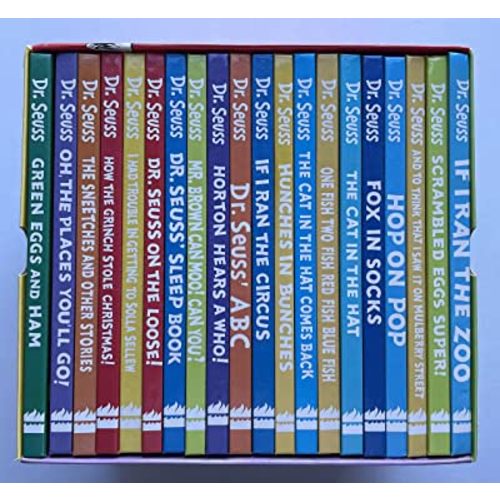 The Wonderful World of Dr. Seuss 20 Reading Books Collection Gift Box Set