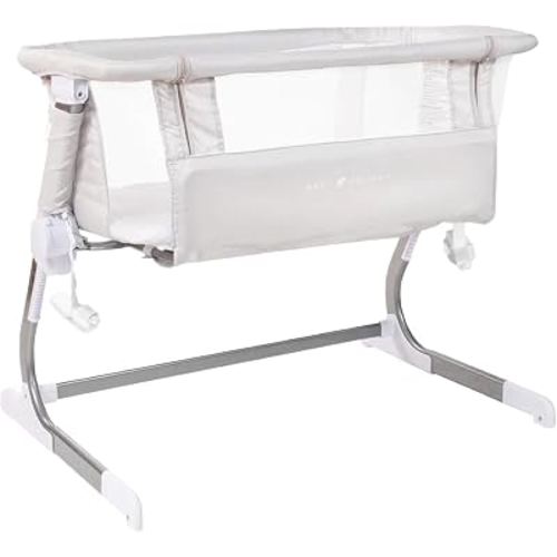 Baby Delight Beside Me Dreamer Bassinet | Bedside Sleeper | 7-Position Height Adjustment | Driftwood Grey