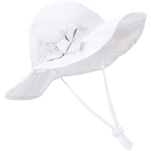 Durio UPF 50+ Sun Protection Wide Brim Baby Girl Sun Hat Cute Summer Beach Baby Sun Hat Baby Girl Hats