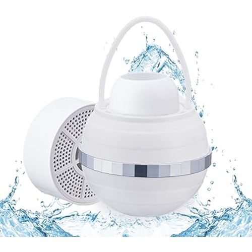 Bath Ball Filter, 8 Stages Tub Filter for Bathtub, Softening Hard Water Shower Filters with Beneficial Minerals - Remove Chlorine - Purify Bathwater for Healthier Skin, Hair and Nails, BPA Free