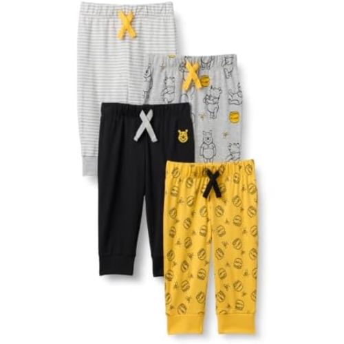 Amazon Essentials Disney | Marvel | Star Wars Toddler and Baby Boys' Cotton Knit Jogger Pants, Multipacks