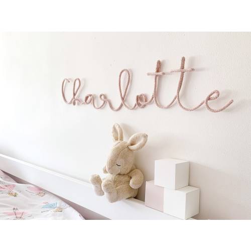 Name Sign for Nursery - Personalised Wire Word Sign - New Baby Gift