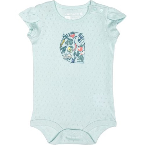 Carhartt Infant Girls CA7102 Veggie Baby Bodysuit - Short Sleeve