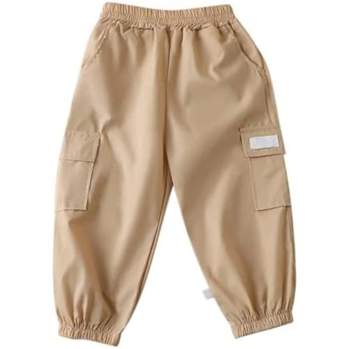 Toddler Hiking Cargo Pants Baby Boys Girls Quick Dry Joggers Kids Pull on Baggy Trousers Lightweight Wide Leg Athletic Pants
