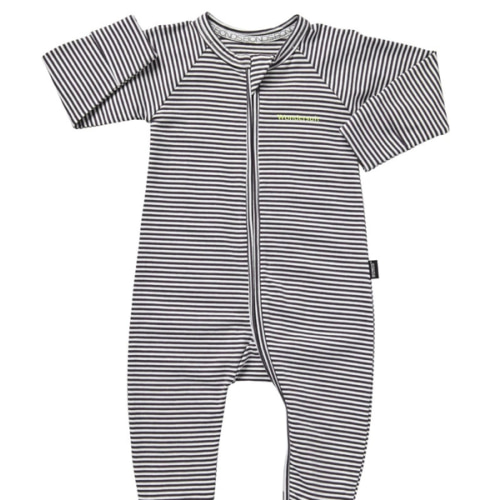 Buy Baby Zip Wondersuit in Absolute Steel / White Online | BONDS