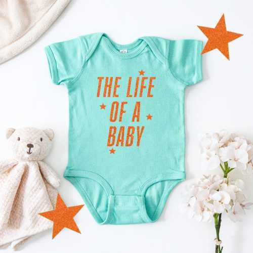 The Life Of A Baby, Baby Bodysuit, Baby Announcement, Pregnancy Reveal, In My Baby Era, In My Newborn Era, Baby Shower Gift, Baby Girl, Cute