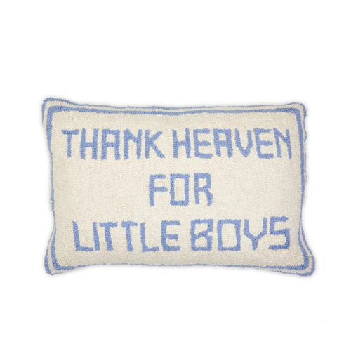 Thank Heaven for Little Boys Throw Pillow