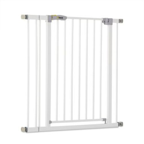 hauck Open N Stop Pressure Mounted Fit Baby Safety Gate w/3.5" Extension, White