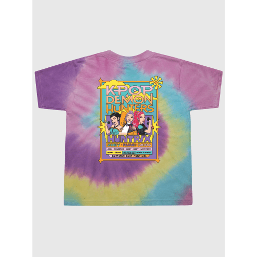 KPop Demon Hunters Toddler Tie-Dye T-Shirt HUNTR/X Summer Festival – Netflix Shop
