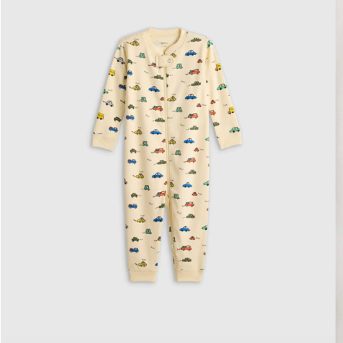 100% Organic Cotton One Piece Pajama - Baby in Puppies