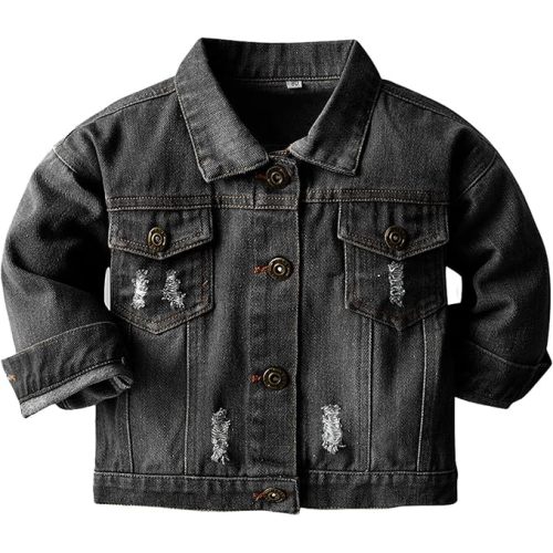 Joe Wenko Kids Toddler Baby Boys Girls Casual Outerwear Denim Jacket