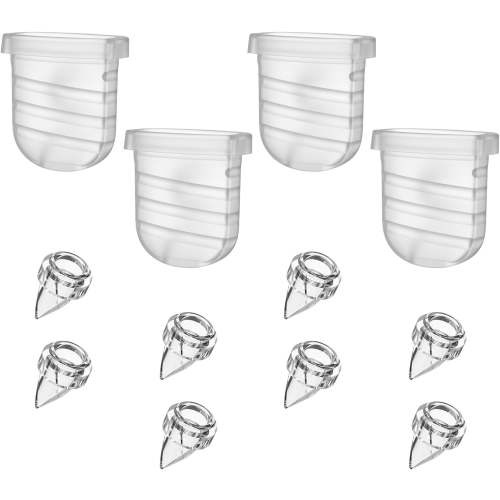 8pcs Duckbill Valve, 4pcs Silicone Diaphragm Wearable Breast Pump Replacement Parts Compatible with Lansinoh Discreet Duo, Nuliie S32 Wearable Breast Pumps
