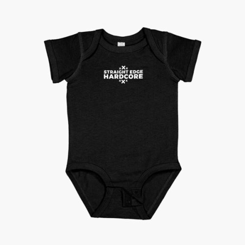 Straight Edge Hardcore Short Sleeve Baby One-Piece