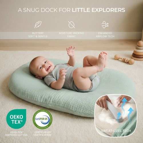 Momcozy Baby Lounger Bedside Sleeper - Green