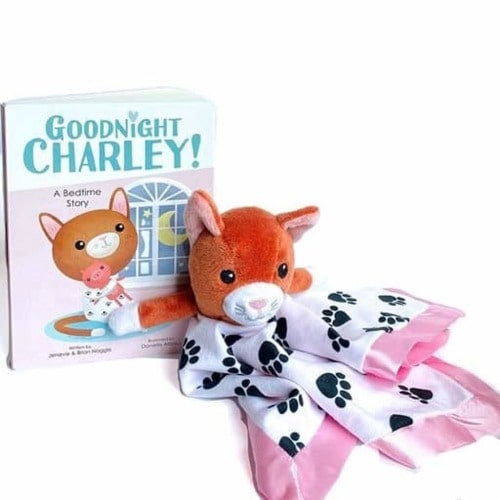 Frankie Dean Dream Blanket and Book, Charley the Cat