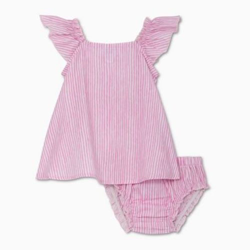 Rockets of Awesome Stripe Flutter Sleeve Top For Baby Girl