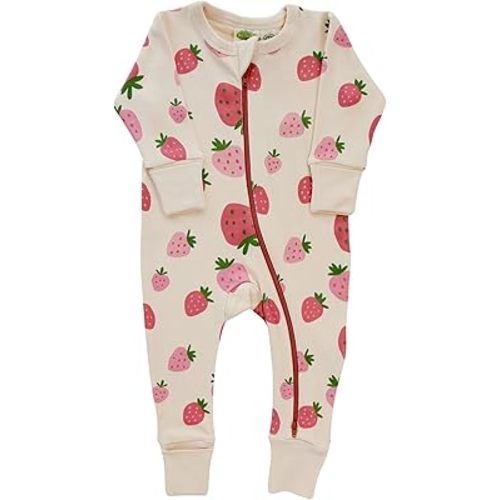 PARADE Organic Signature Print '2-Way' Zip Romper - Long Sleeve