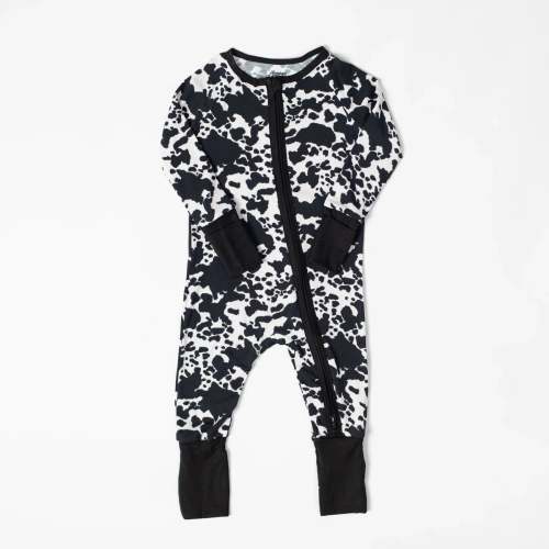 Cow Print Baby Bamboo Zippy – American Farm Company