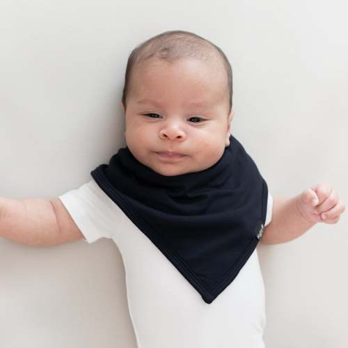 Baby Bib in Midnight | Infant Bamboo Bib | Kyte Baby