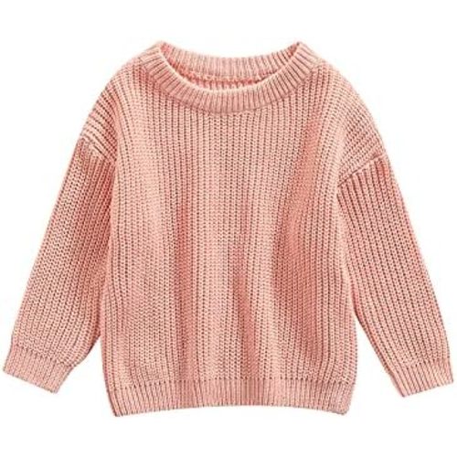 Baby Girl Boy Knit Sweater Blouse Pullover Sweatshirt Warm Crewneck Long Sleeve Tops for Infant Toddler