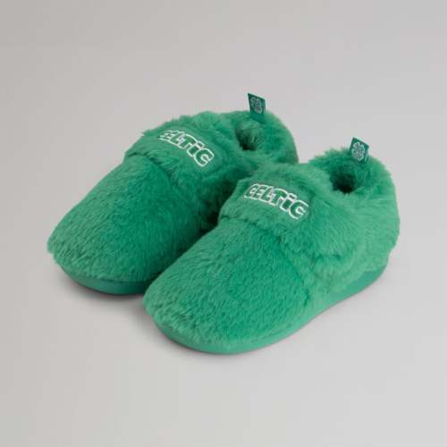 Celtic Infant Green Slippers
