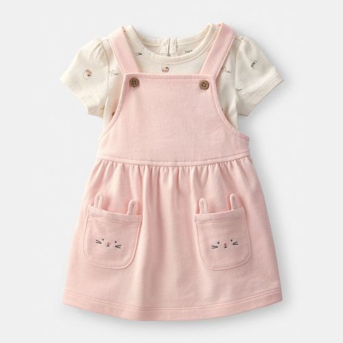 Baby Girl Carter's 2-Pc. Bunny Jumper & Tee Set
