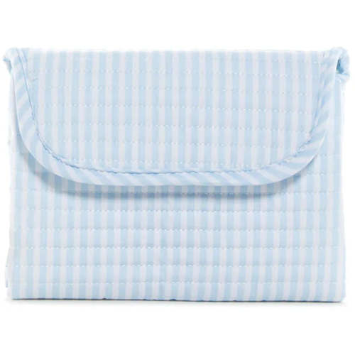 Blue Pimlico Stripe Quilted Changing Mat