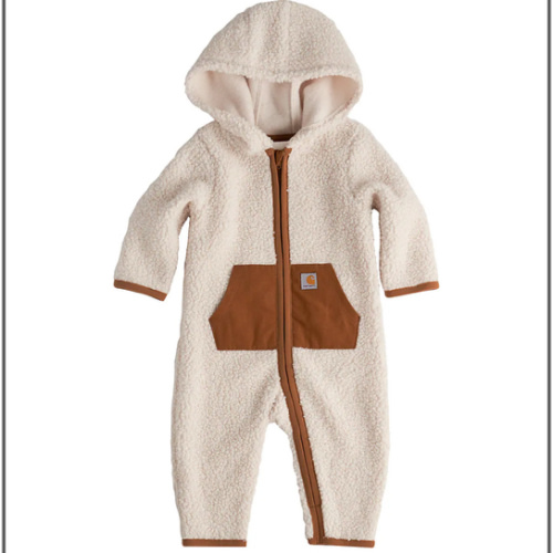Kids' Long Sleeve Zip-Front Sherpa Coverall (Baby) | Sherpa Lined Clothing and Gear | Carhartt