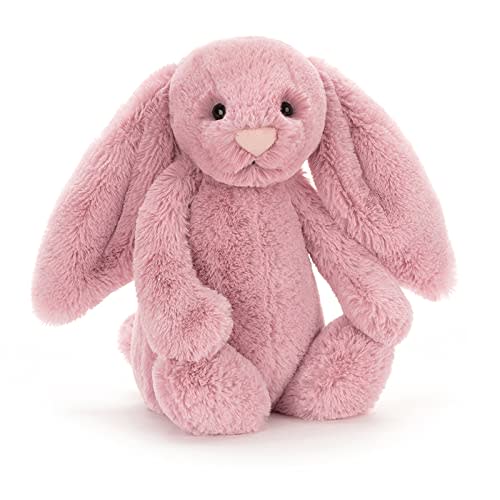 Jellycat Bashful Tulip Pink Bunny Stuffed Animal, Medium 12 inches - Rabbit and Bunny Plush Toy - Classic Children's Gift