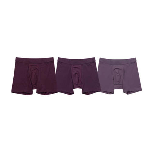Quick Dry Action Blend Cotton Boxer Briefs (3-Pack)
