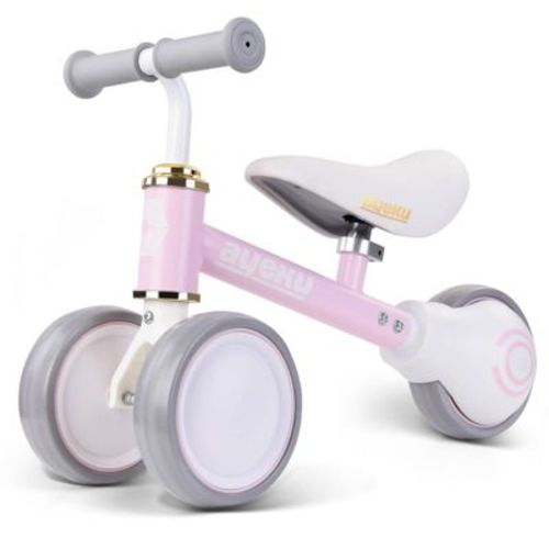 AyeKu Mini Balance Bike 6" for Toddler and Kids - Pink