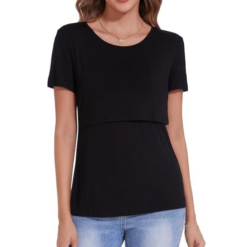 Sosolism Women's Maternity Nursing Tops for Breastfeeding Shirt