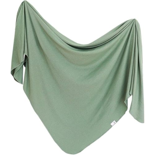 Copper Pearl Large Premium Knit Baby Swaddle Receiving Blanket Clover