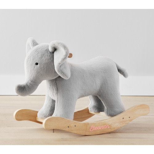 Elephant Critter Plush Nursery Rocker