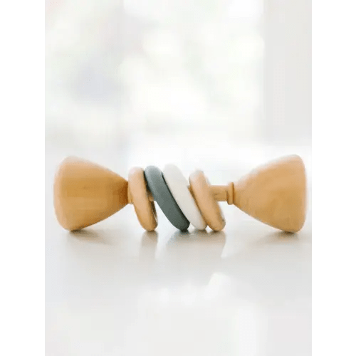 Silicone + Wood Rattle