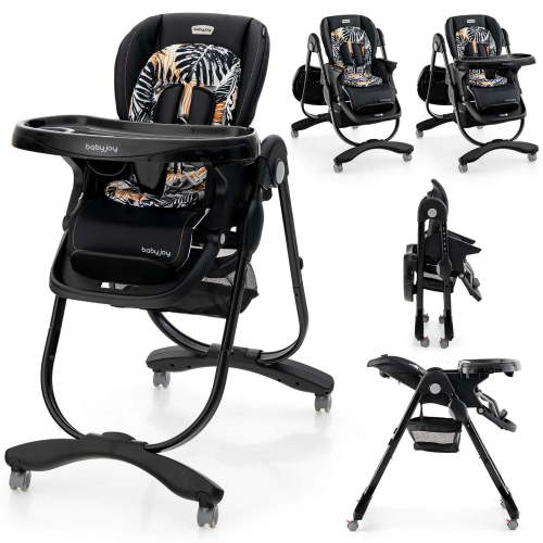 Costway, High Chair for Babies and Toddlers, Black