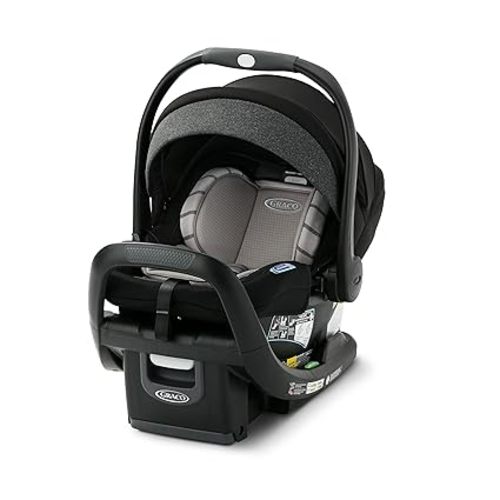 Graco® SnugRide SnugFit DLX Infant Car Seat, Baby Car Seat with Anti Rebound Bar for Extra Safety, SnugLock Easy Install Carseat, Baby Registry Must Have, Gift for New Parents, Maison
