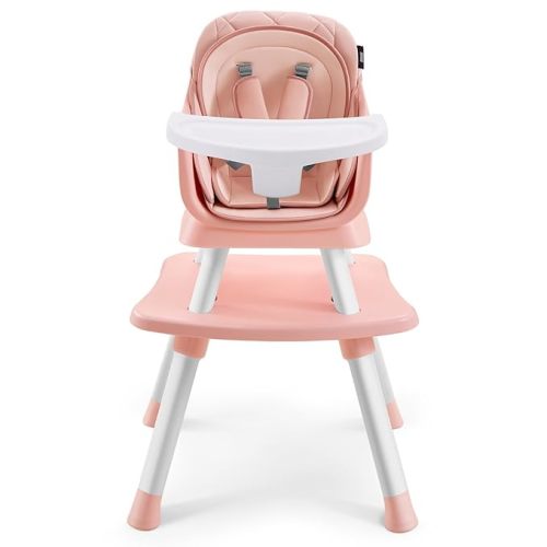HARPPA 6 in 1 Baby High Chair, Convertible Infant Feeding Chair for Babies & Toddlers Table, Dining Booster Seat with Removable Tray, Khaki