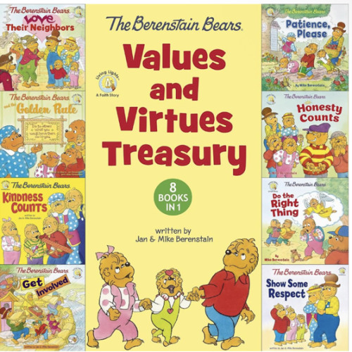The Berenstain Bears Values and Virtues Treasury: 8 Books in 1 (Berenstain Bears/Living Lights: A Faith Story)