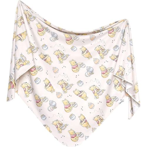 Copper Pearl Swaddle Blankets for Newborns | Soft Stretchy Receiving Blankets for Boys and Girls | Large 46 x 46 Inch Baby Blankets | Lightweight and Breathable Swaddles | Hunny
