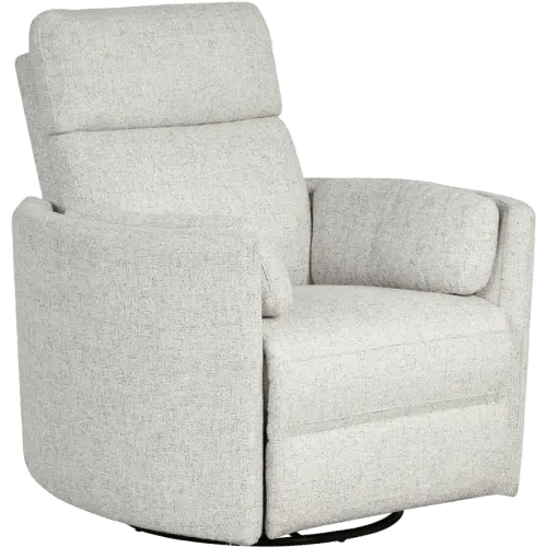 McCartney Off-White Swivel Glider Power Recliner