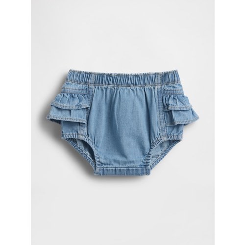 Baby Denim Ruffle Bloomers