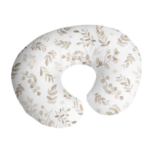 Sweet Jojo Designs Botanical Beige and Taupe Nursing Pillow Cover Case (Pillow Not Included) (Pillow NOT Included)