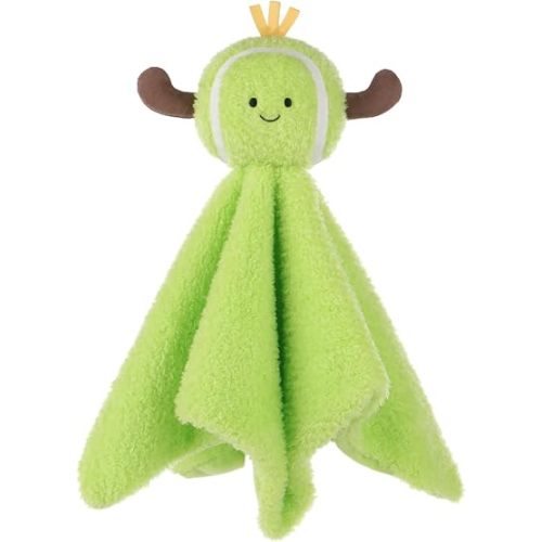 Apricot Lamb Tennis Blanket Soft Loveys for Babies, Security Blanket for Baby Boy and Girl, Infant and Toddlers 13.8x13.8 Inches