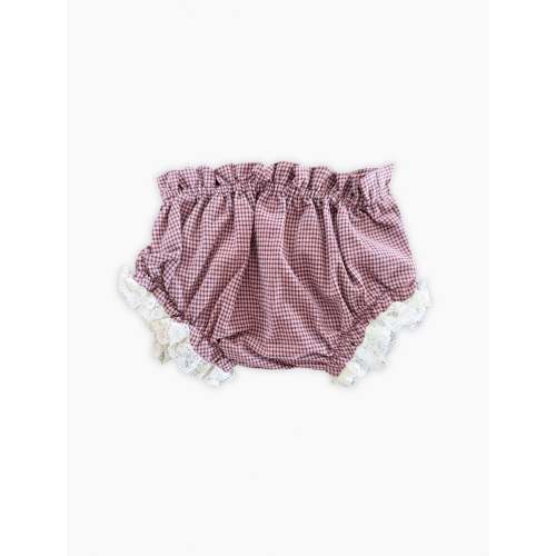 Marie Baby Bloomers in Mauve Gingham