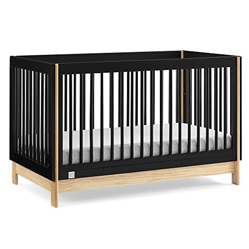 GAP babyGap Tate 4-in-1 Convertible Crib - Greenguard Gold Certified, Ebony/Natural