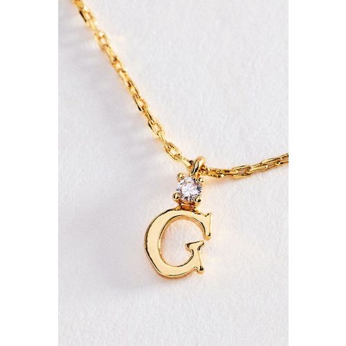 Crystal Initial Pendant Necklace