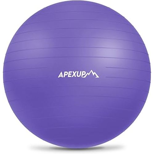 APEXUP Yoga Ball Exercise Ball Anti Slip Heavy Duty for Fitness, Balance & Core Workout