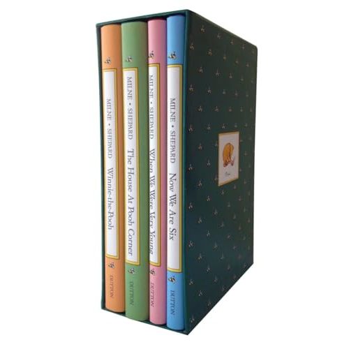 Pooh's Library: Winnie-The-Pooh, The House At Pooh Corner, When We Were Very Young, Now We Are Six (Pooh Original Edition)