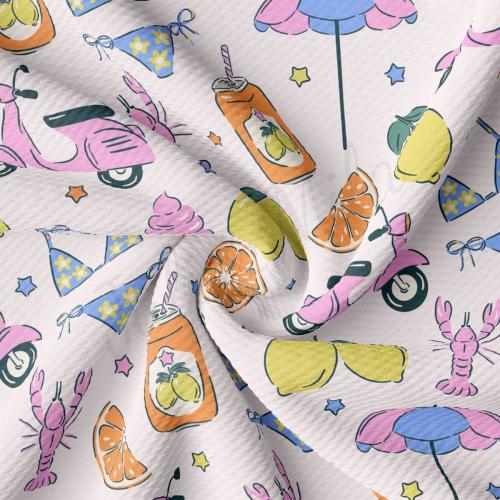 Liverpool Bullet Textured Fabric by the yard 4Way Stretch Solid Strip Thick Knit Jersey Liverpool Fabric AA3266 Summer